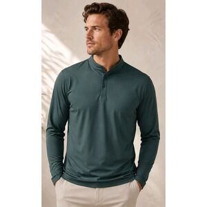 Mantra Men's Catalyst Polo Treeline Golf Performance M Athletic Shirt NWT